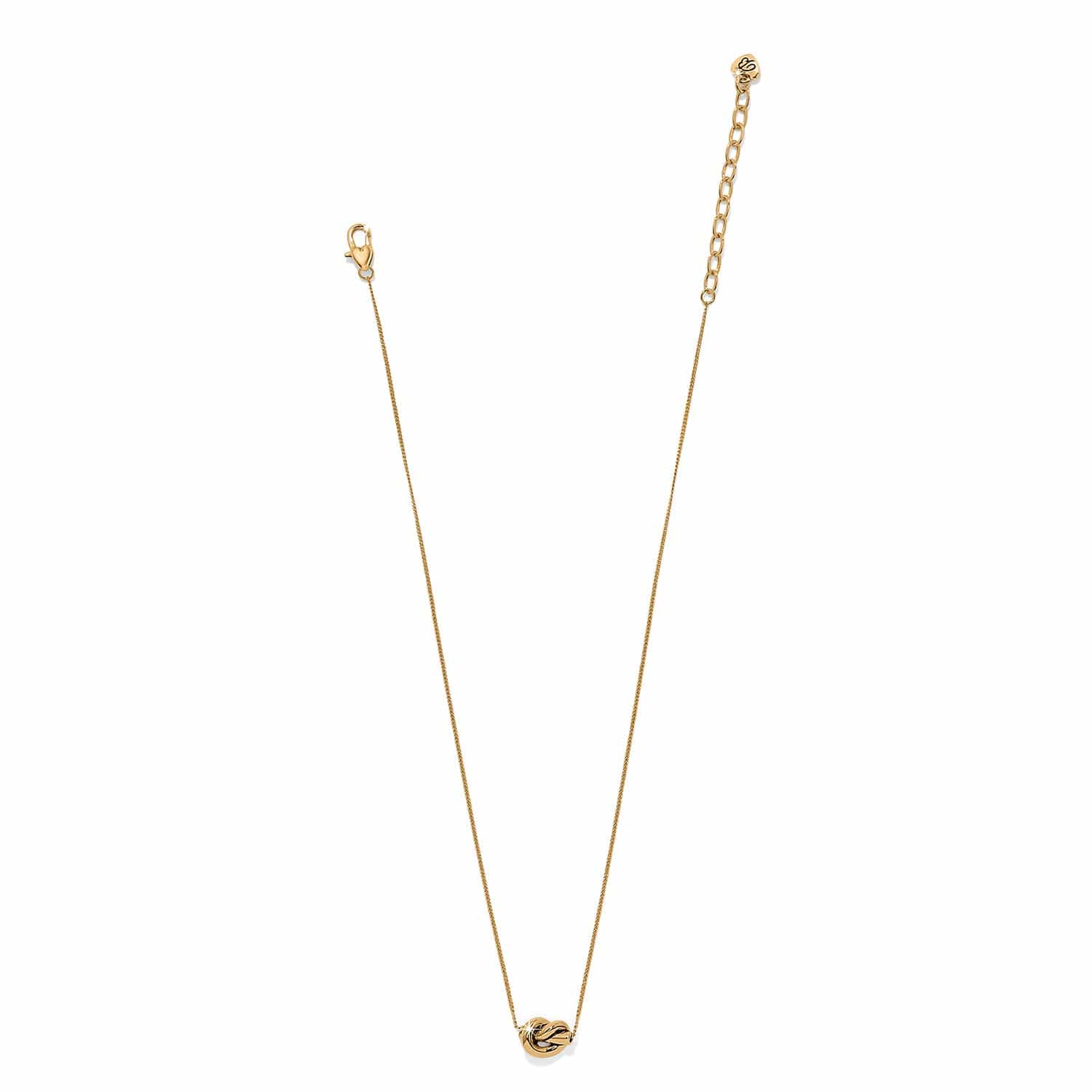 Interlok Single Knot Mini Necklace gold 4