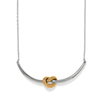 Interlok Single Knot Two Tone Necklace