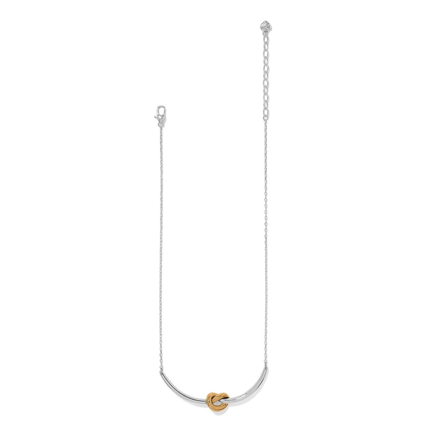 Interlok Single Knot Two Tone Necklace