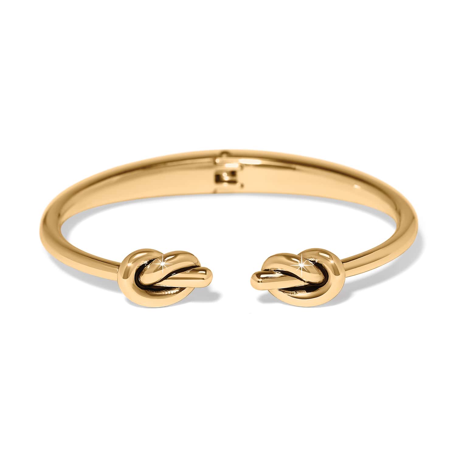 Interlok Single Knot Open Hinge Bangle gold 2