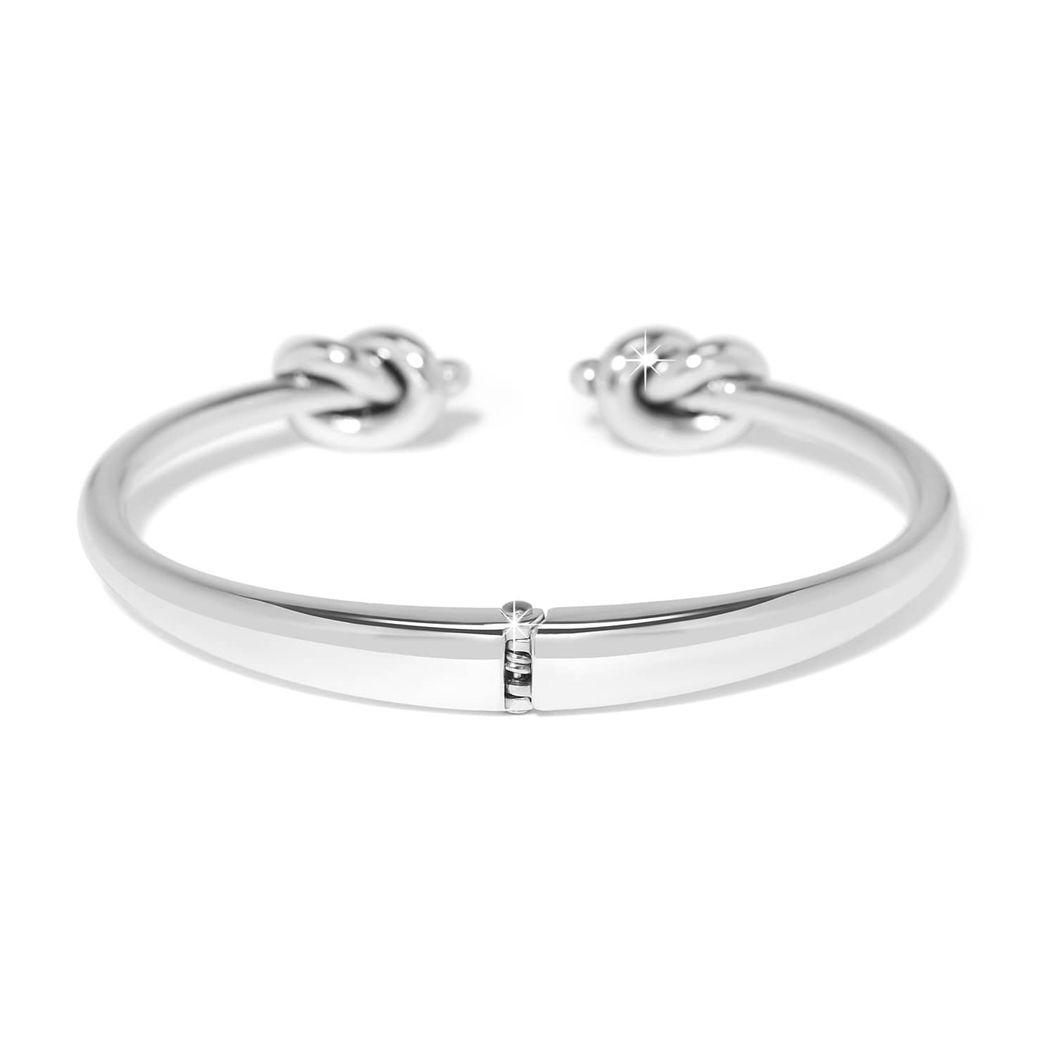 Interlok Single Knot Open Hinge Bangle silver 4