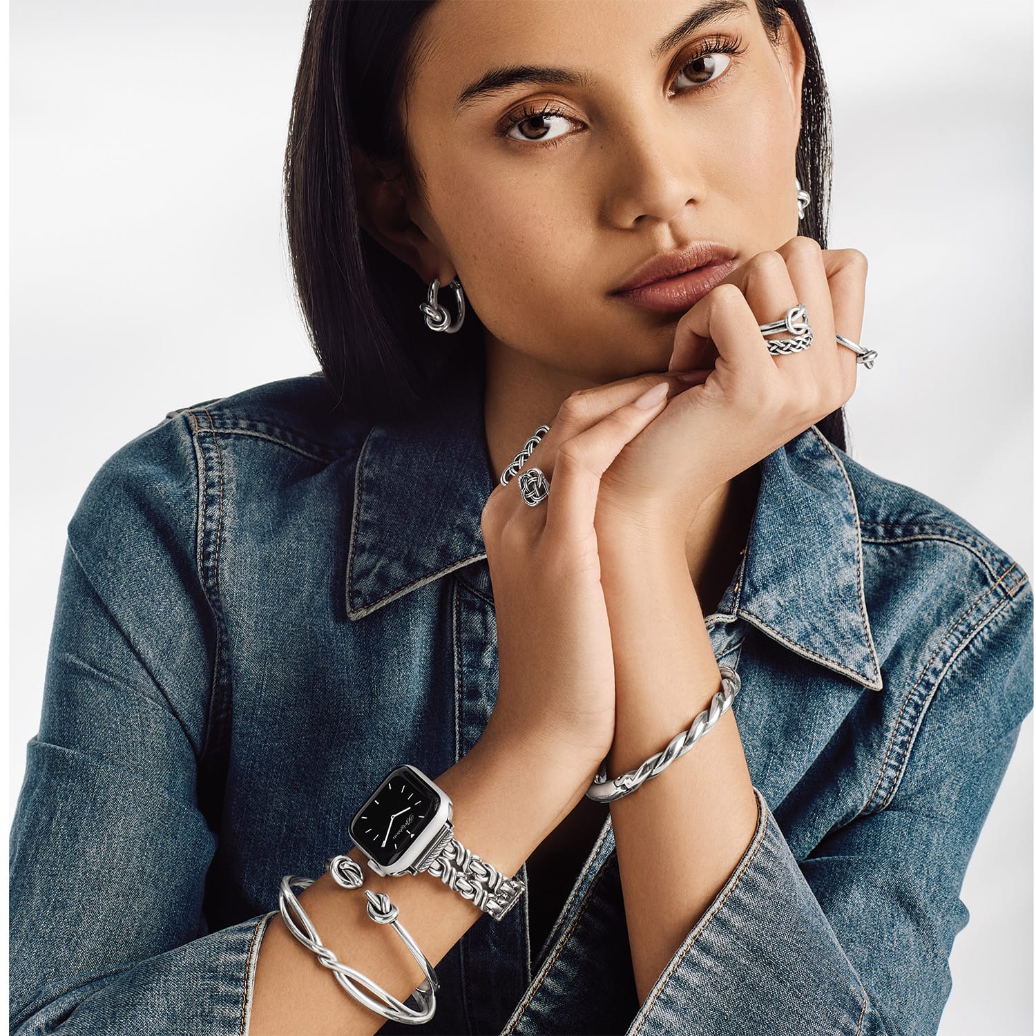 Interlok Single Knot Open Hinge Bangle - Brighton