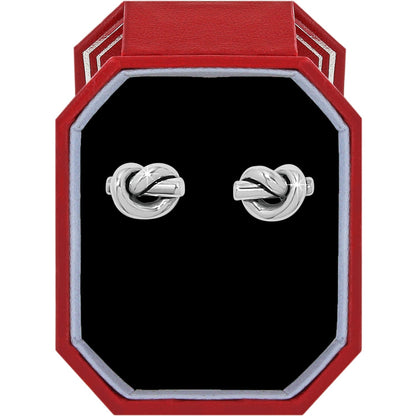Interlok Single Knot Post Earrings Gift Box