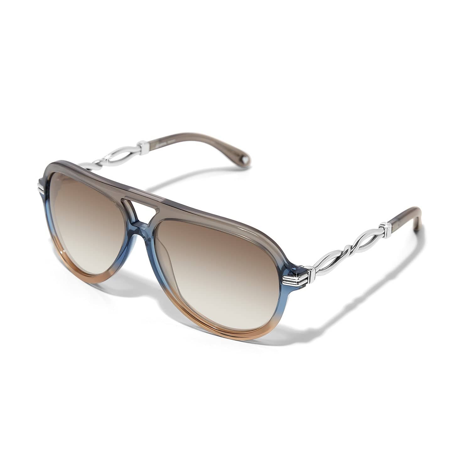 Interlok Twist Aviator Sunglasses blue 1