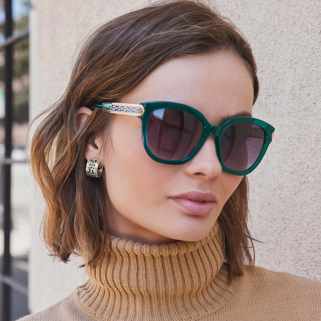THE PENTHOUSE SUNGLASSES EMERALD TIGER