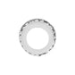Brighton spacer charm with two-tone finish and crystal-embellished rim shown from a side angle on a white background
