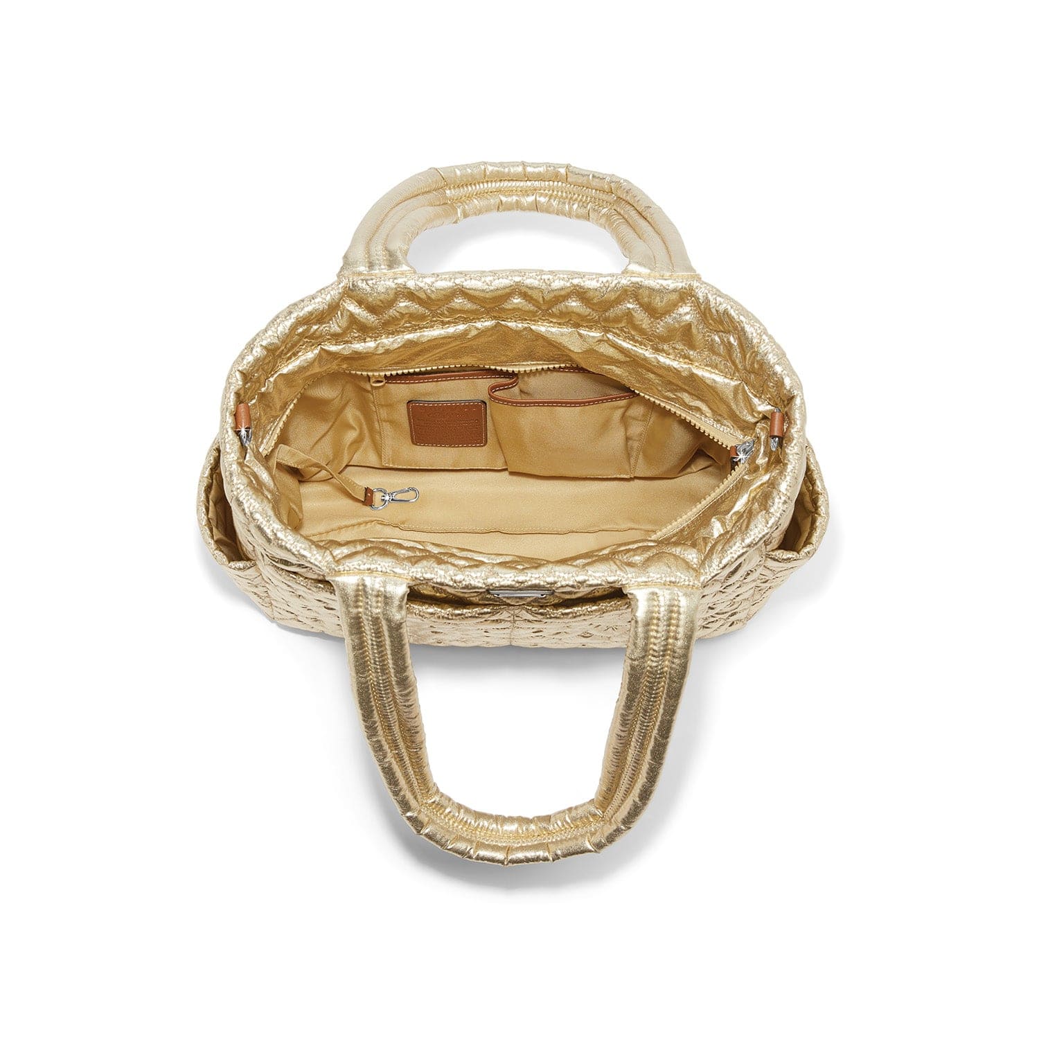Kameron Metallic Utility Tote gold 3