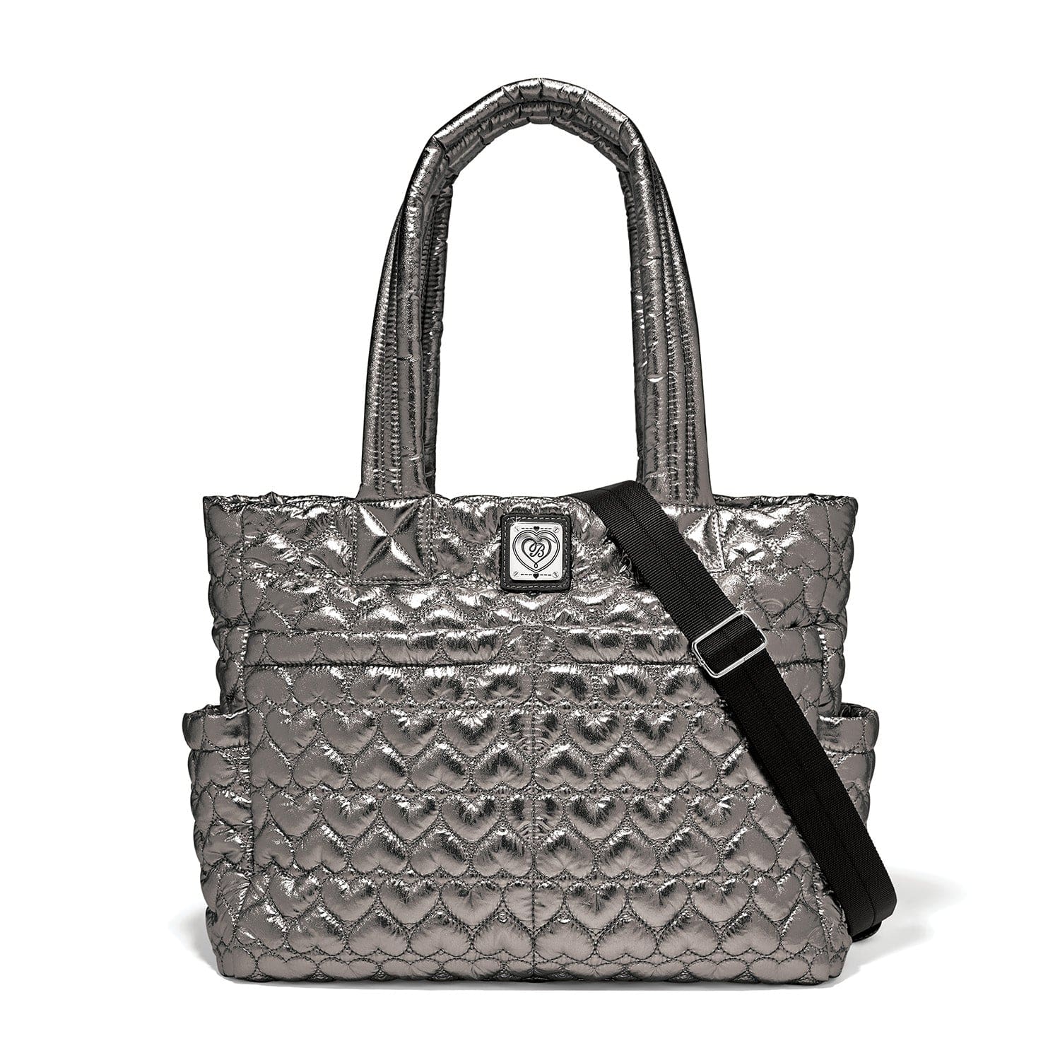 Kameron Metallic Utility Tote pewter 1