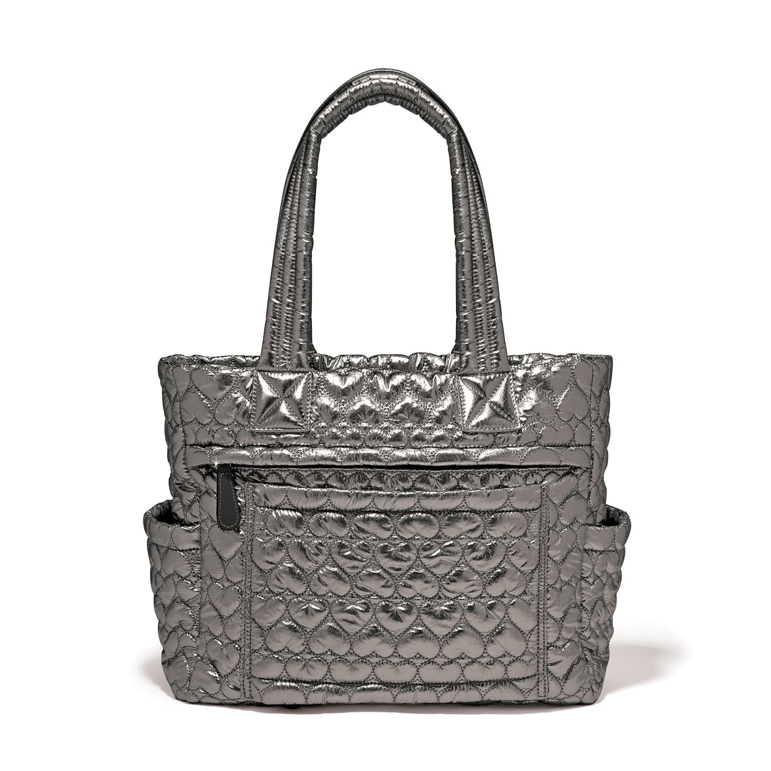 Kameron Metallic Utility Tote pewter 3