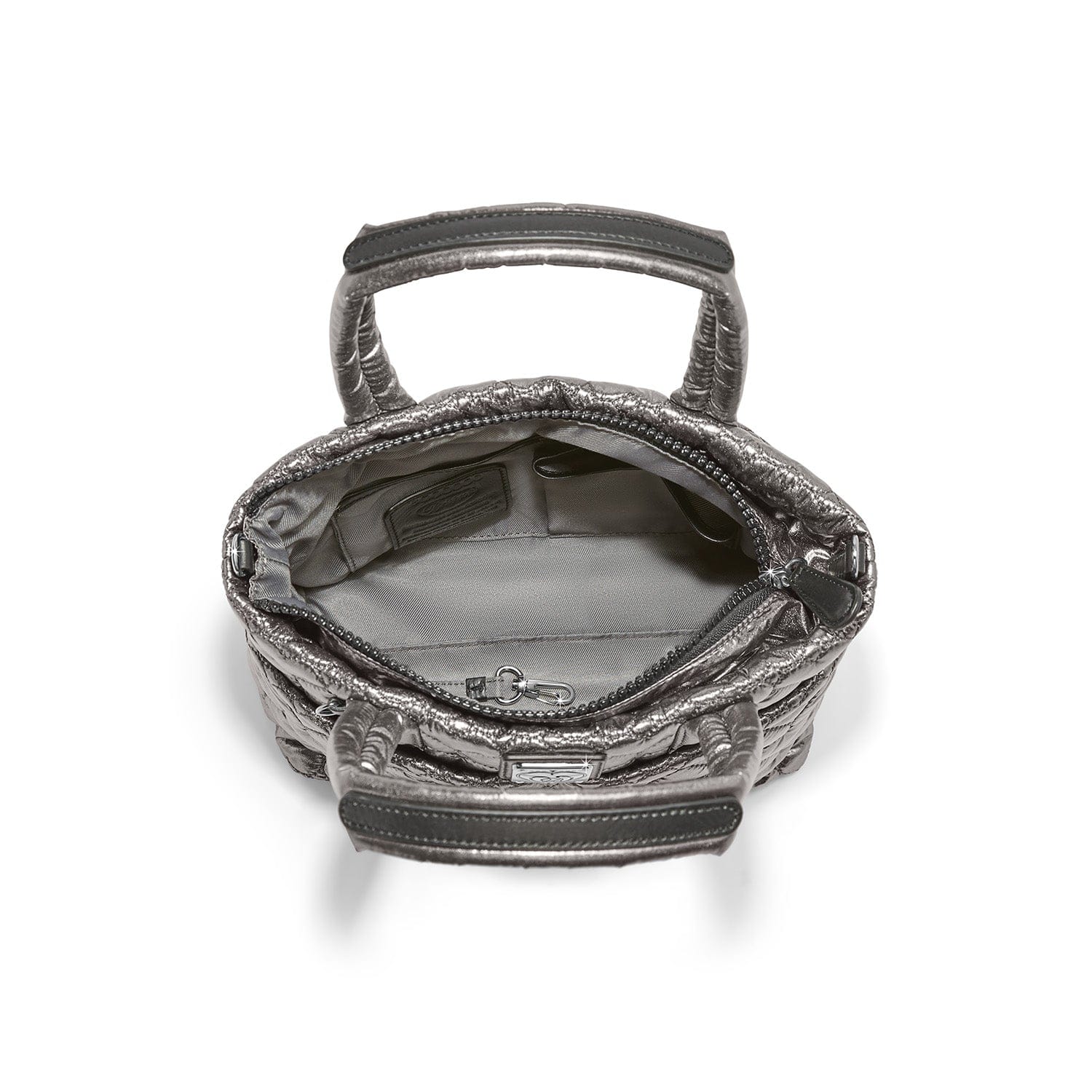Kamille Metallic Cross Body Bag pewter 6