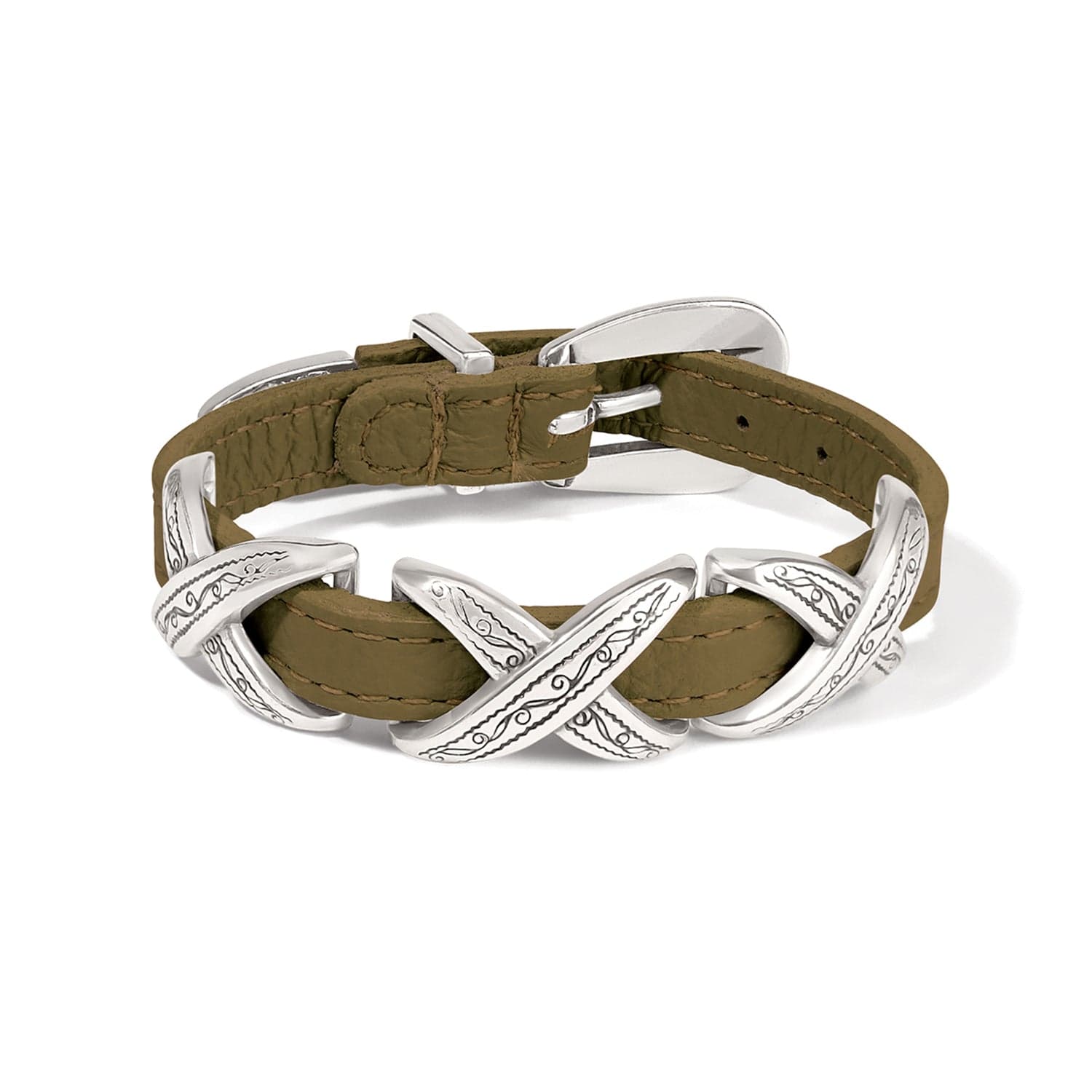 Kriss Kross Etched Bandit Bracelet olive 23