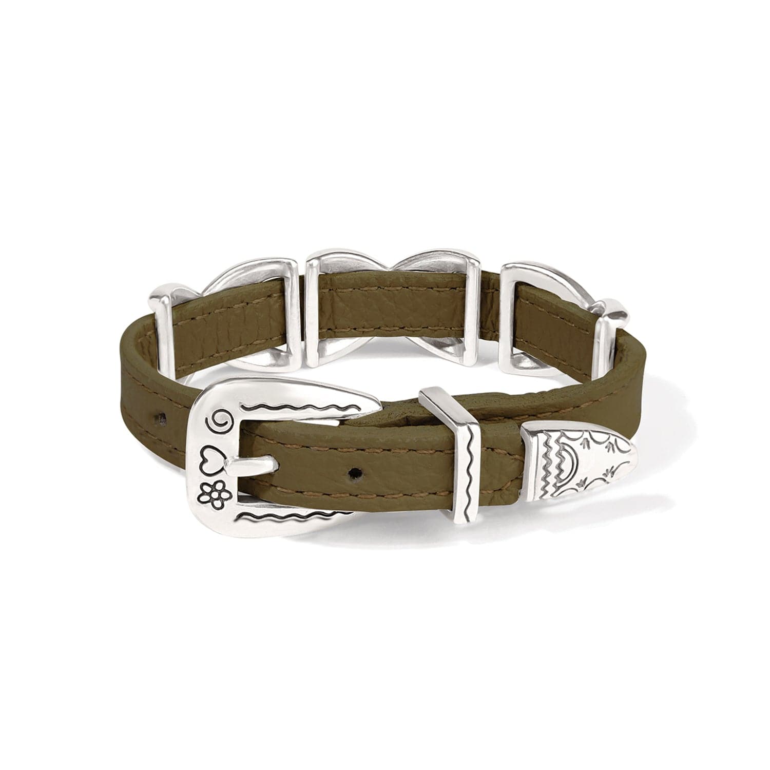 Kriss Kross Etched Bandit Bracelet olive 24