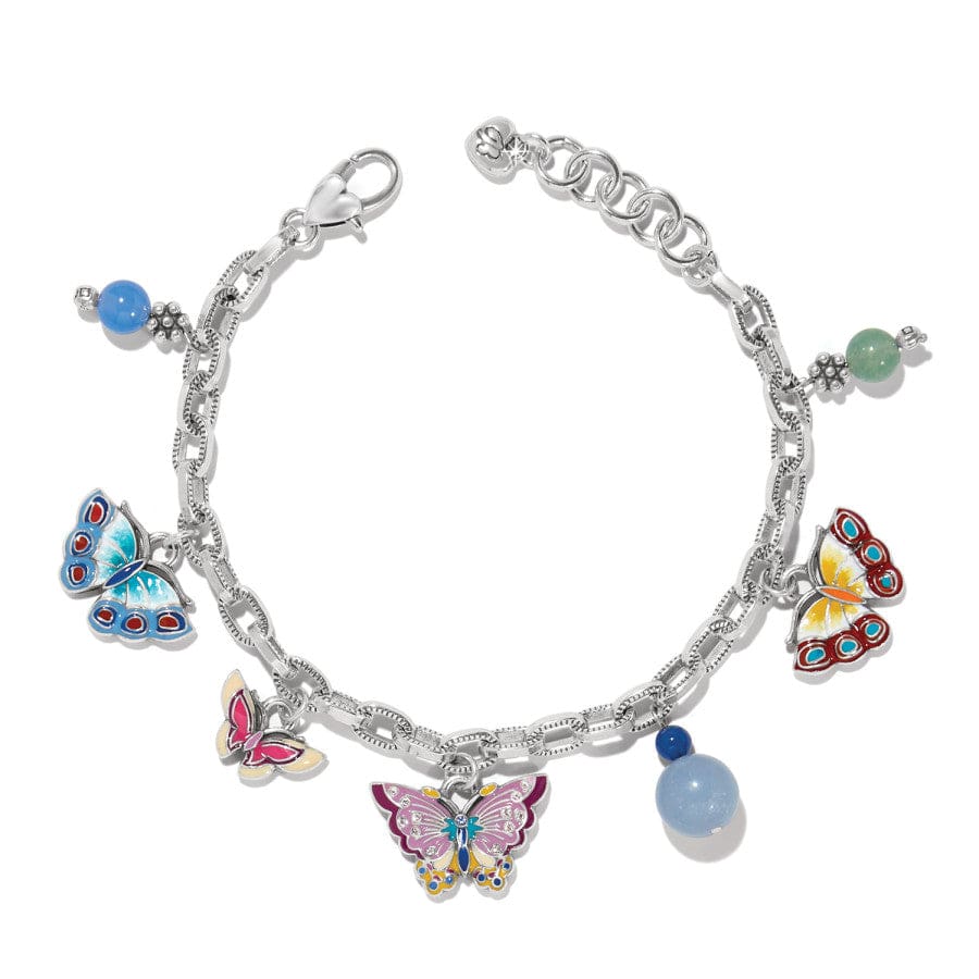 Kyoto In Bloom Butterfly Charm Bracelet silver-multi 1