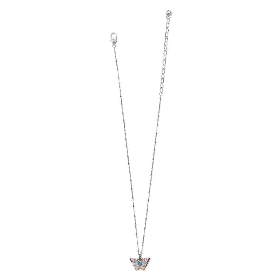 Kyoto In Bloom Butterfly Short Necklace silver-multi 3