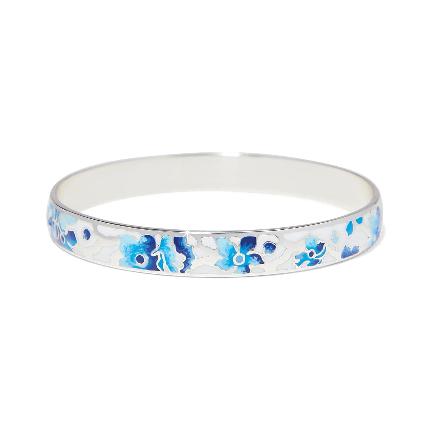 Kyoto In Bloom Indigo Bangle silver-blue 1