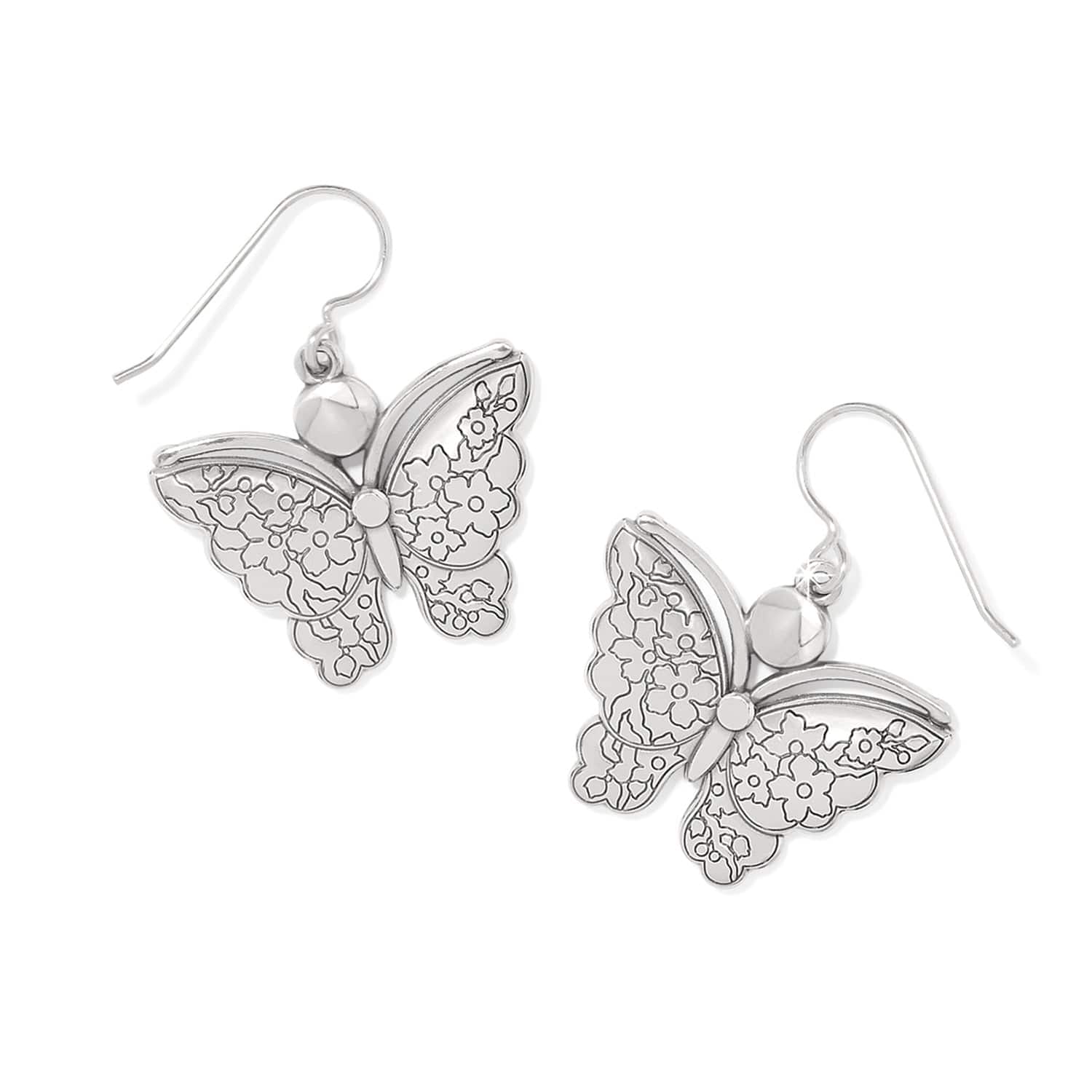Kyoto In Bloom Indigo Butterfly Earrings silver-blue 2