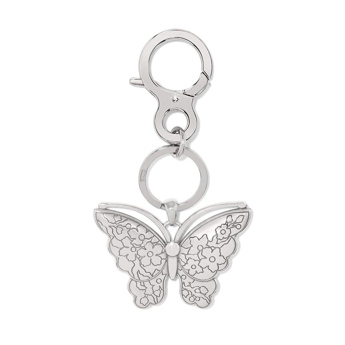 Brighton Keychains Kyoto In Bloom Indigo Butterfly Handbag Fob - Brighton