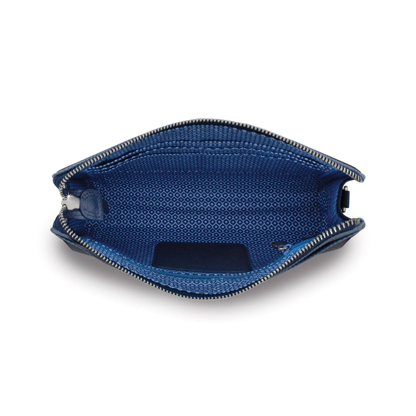 Kyoto In Bloom Indigo Embroidered Pouch