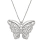Kyoto In Bloom Indigo Large Butterfly Necklace