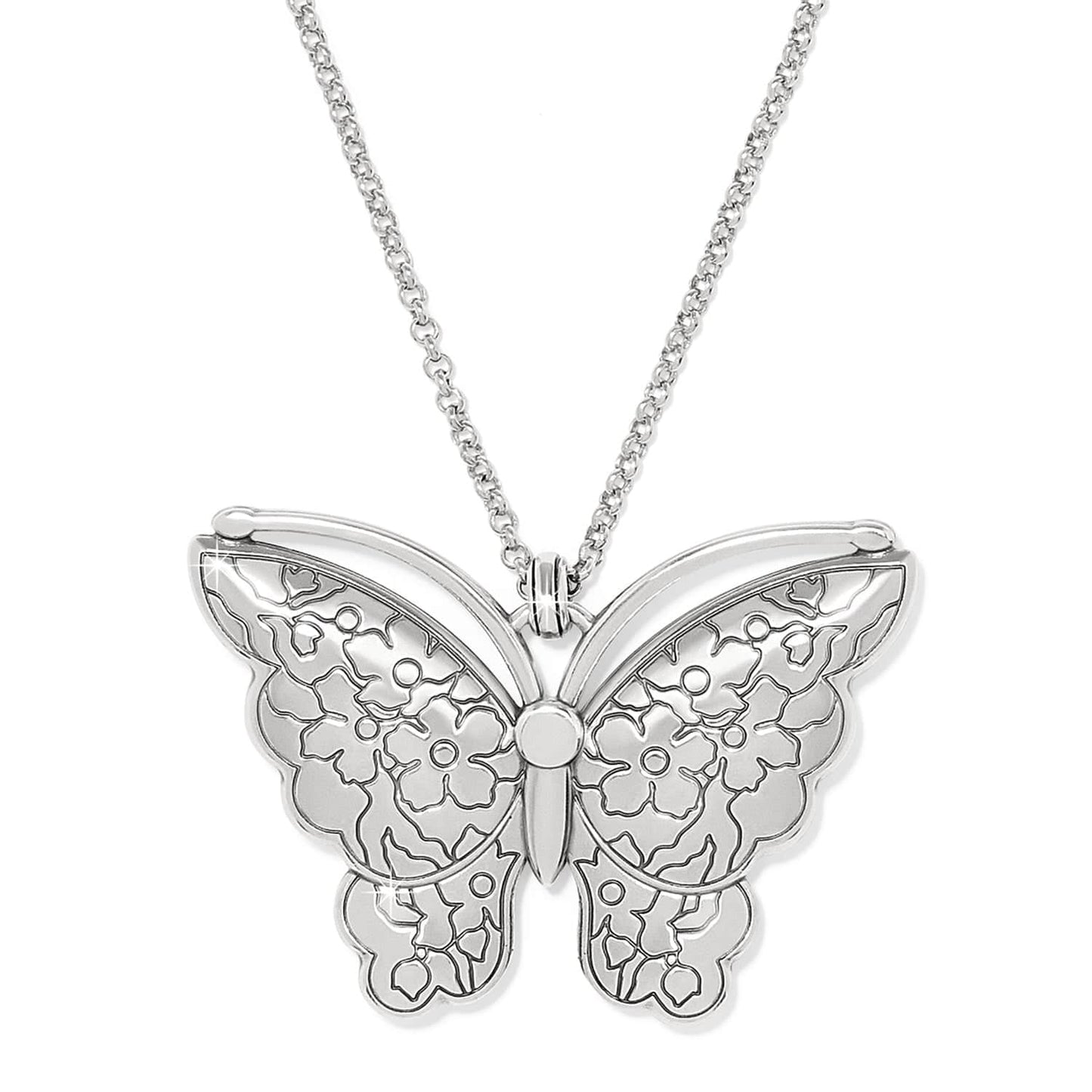 Kyoto In Bloom Indigo Large Butterfly Necklace