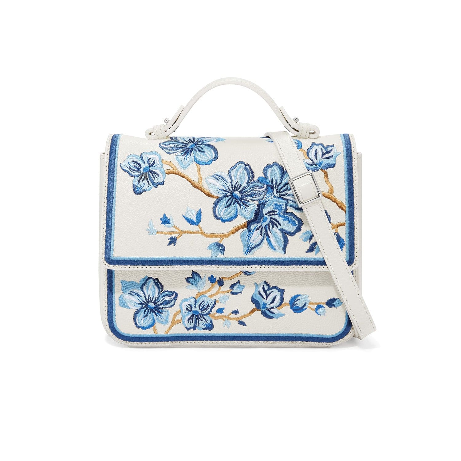 Kyoto In Bloom Miya Flap Bag white-blue 1