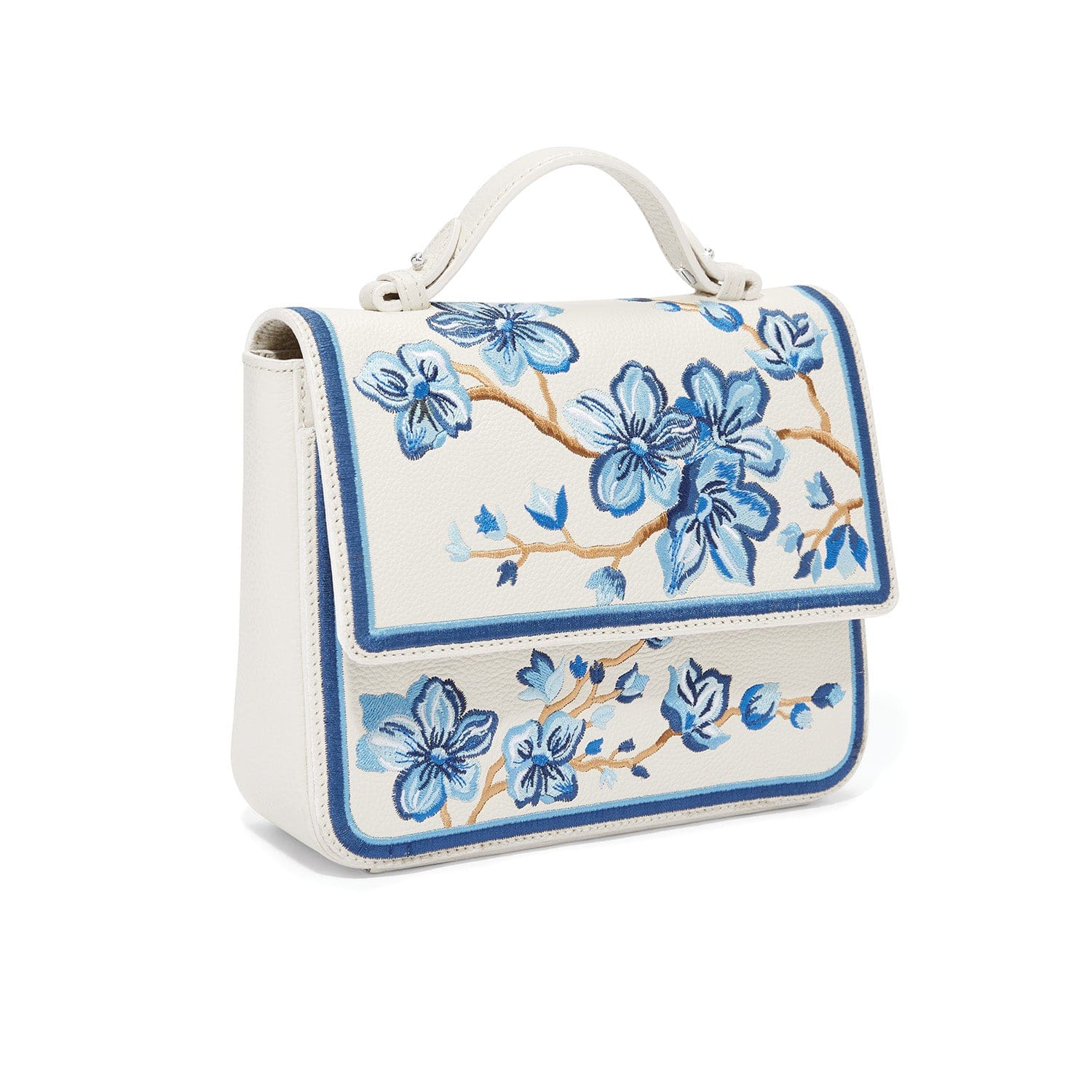 Kyoto In Bloom Miya Flap Bag white-blue 5