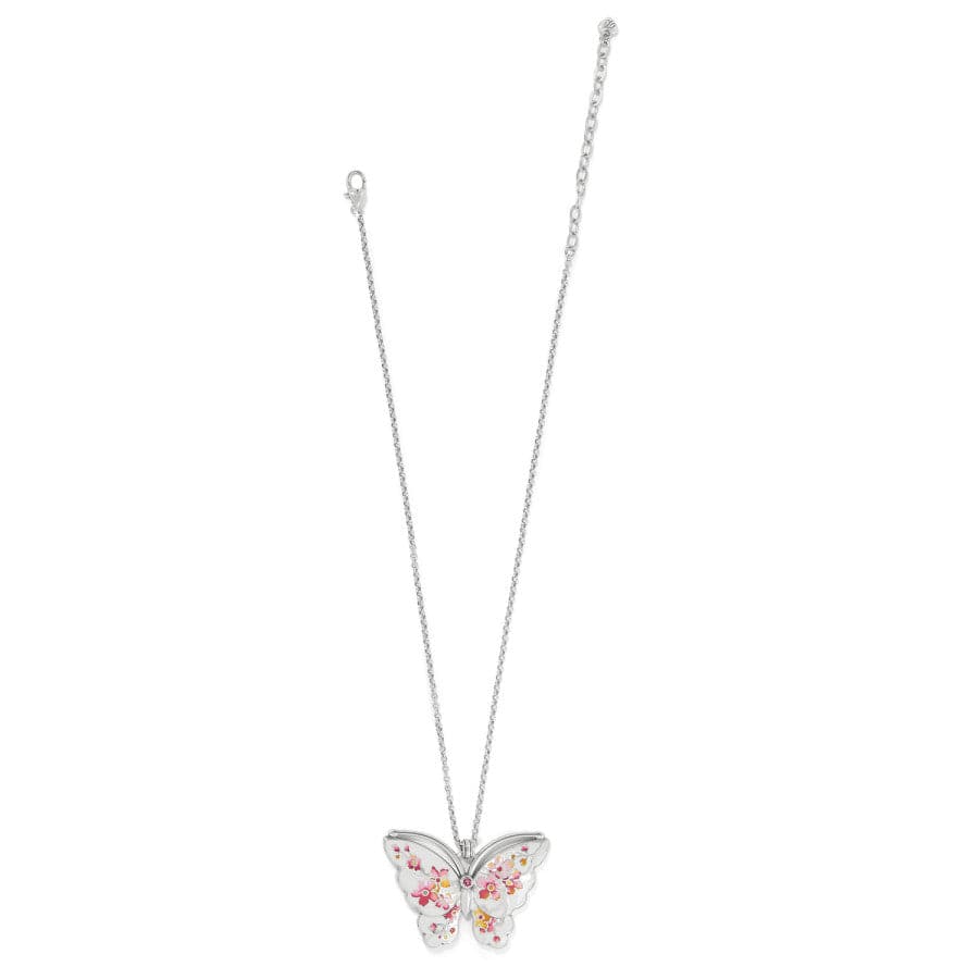 Kyoto In Bloom Sakura Butterfly Necklace silver-pink 3