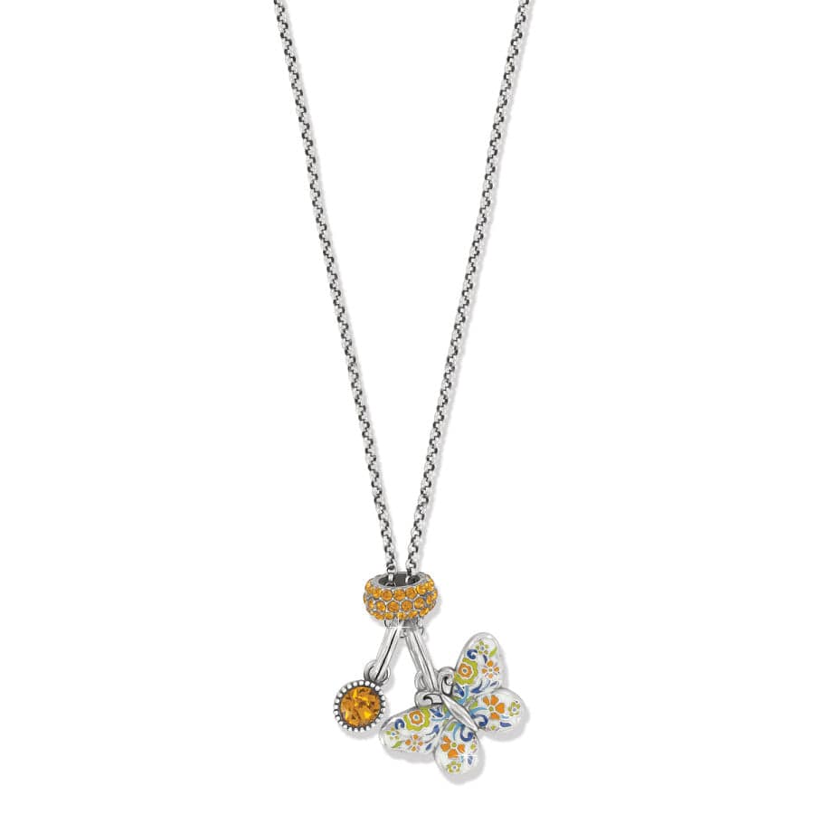 La Farfalla Butterfly Charm Necklace silver-multi 1
