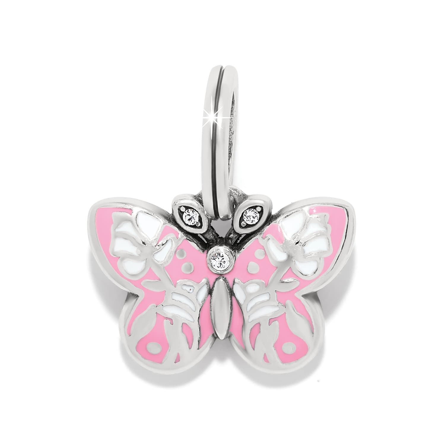 La Tulipe Butterfly Charm silver-pink 1