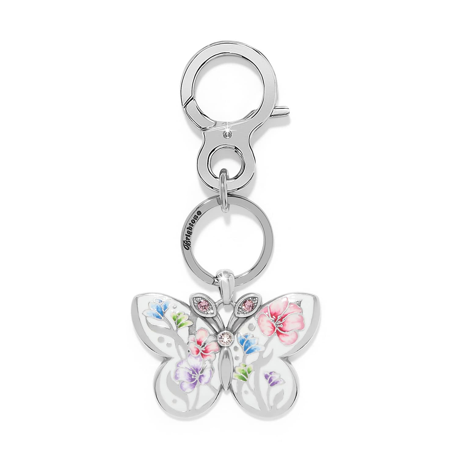 La Tulipe Butterfly Handbag Fob silver-multi 1