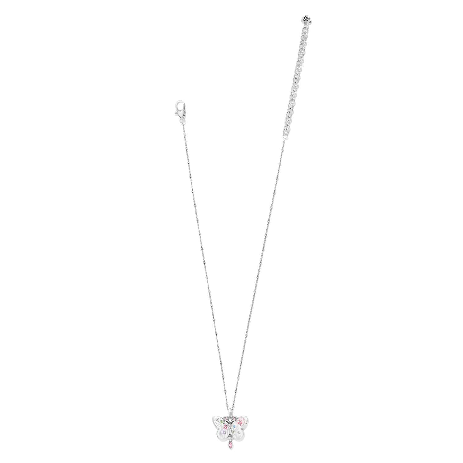 La Tulipe Butterfly Short Necklace silver-multi 3
