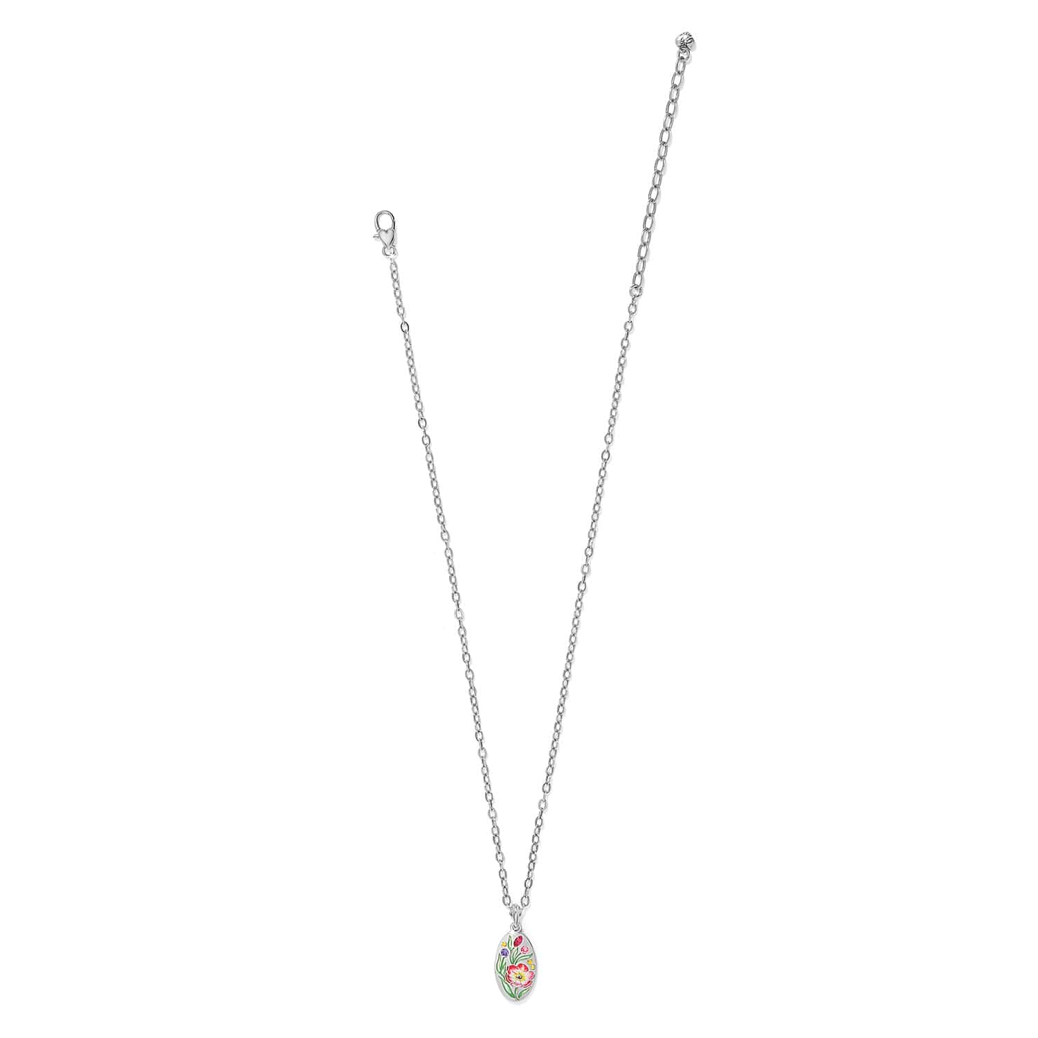 La Tulipe Flower Short Necklace silver-multi 3