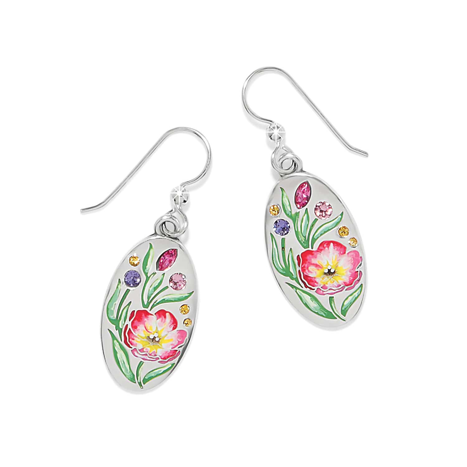 La Tulipe French Wire Earrings silver-multi 1