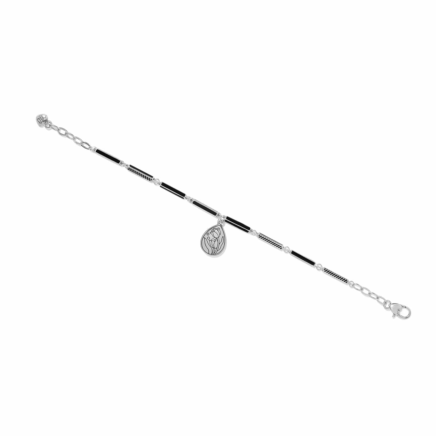 La Tulipe Noir Bracelet silver-black 2
