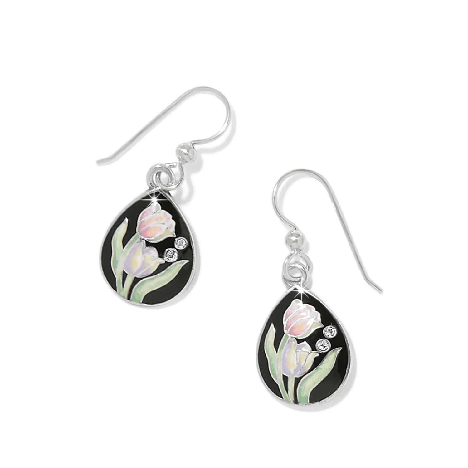 La Tulipe Noir French Wire Earrings black-multi 1