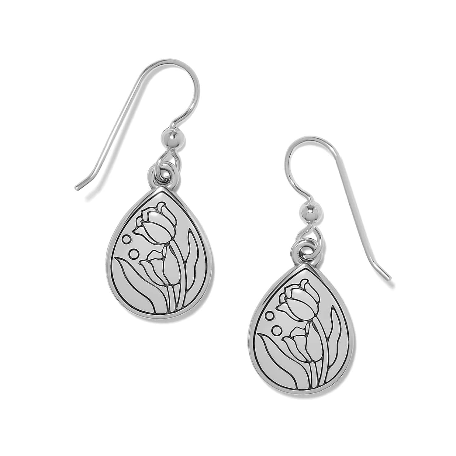 La Tulipe Noir French Wire Earrings black-multi 2