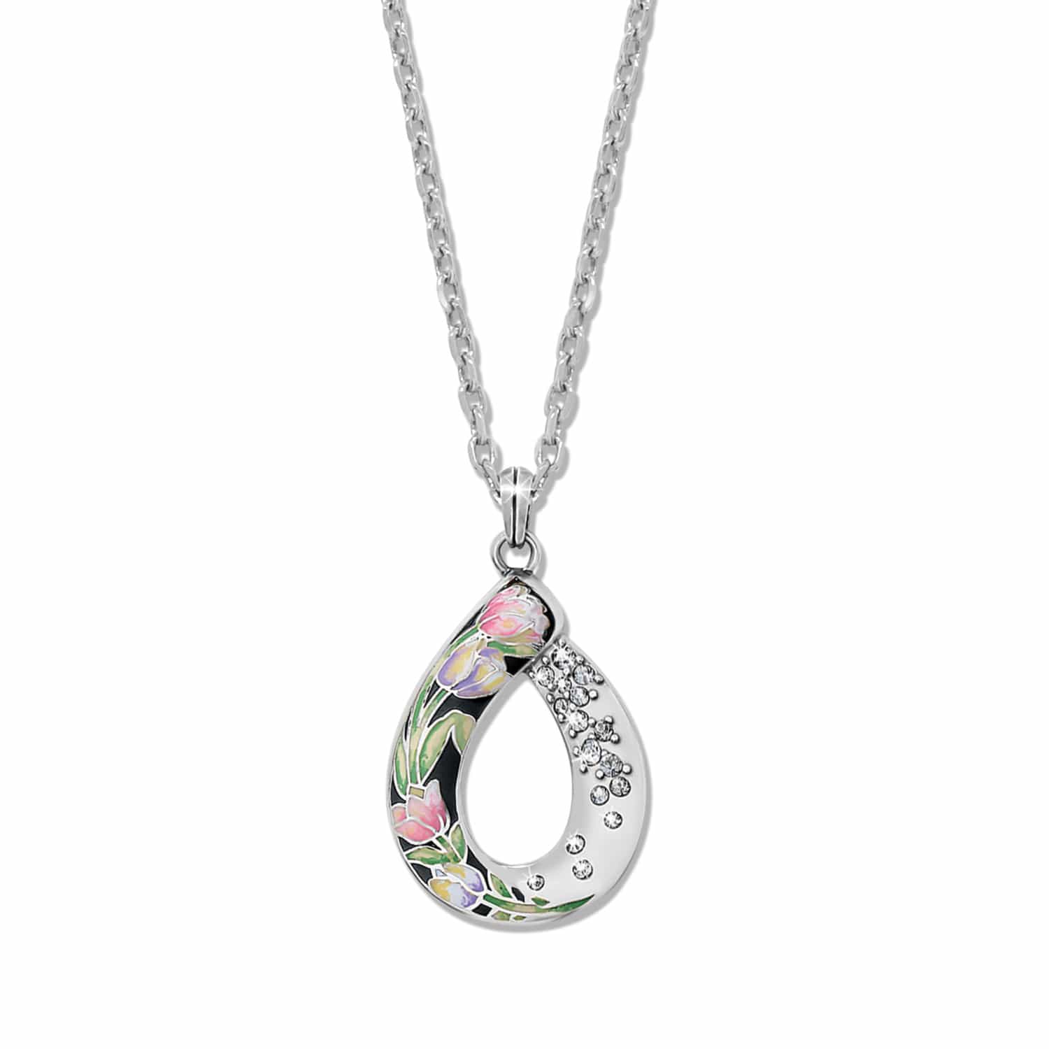 La Tulipe Noir Necklace silver-black 1
