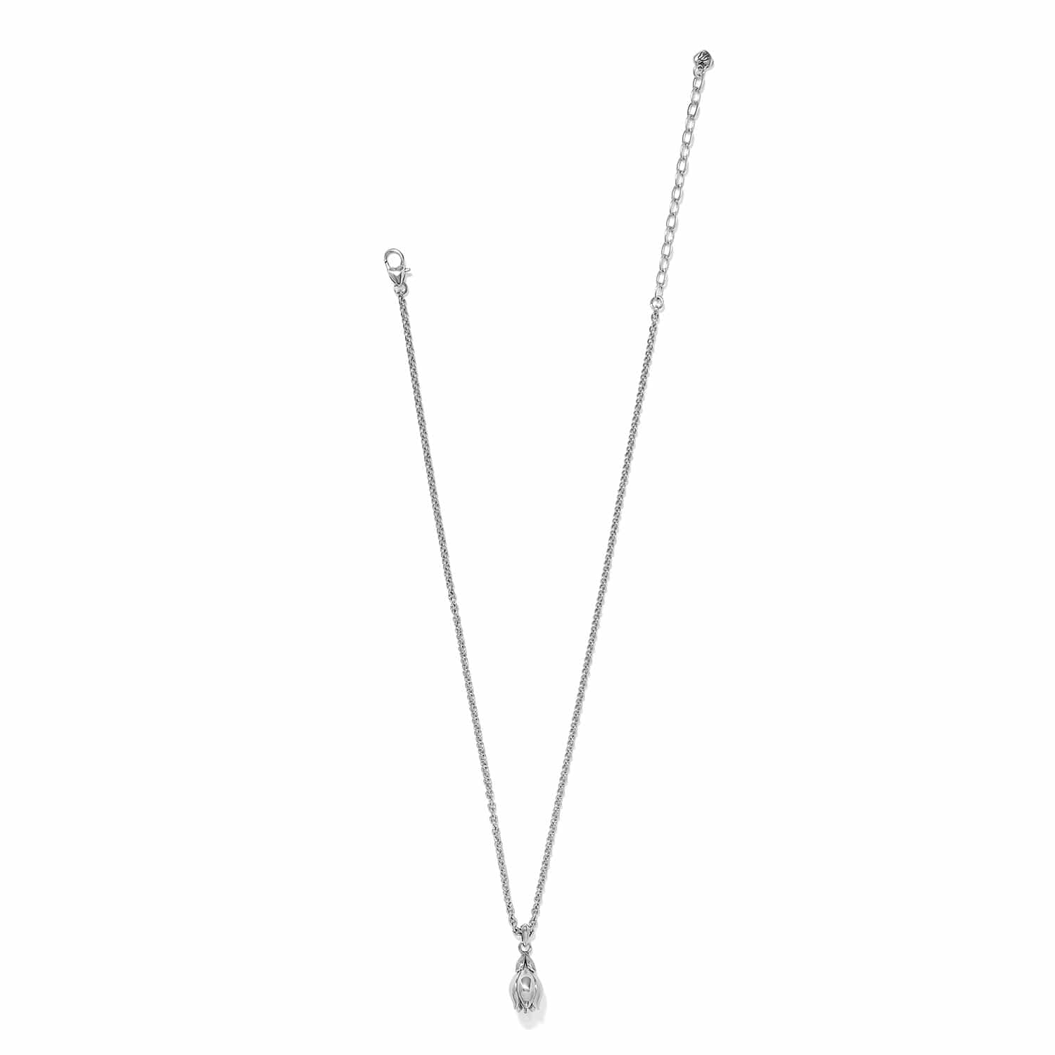 La Tulipe Petal Short Necklace silver 2