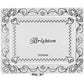 Brighton silver-plated jewelry box with engraved floral scroll border and zigzag frame design on a white background