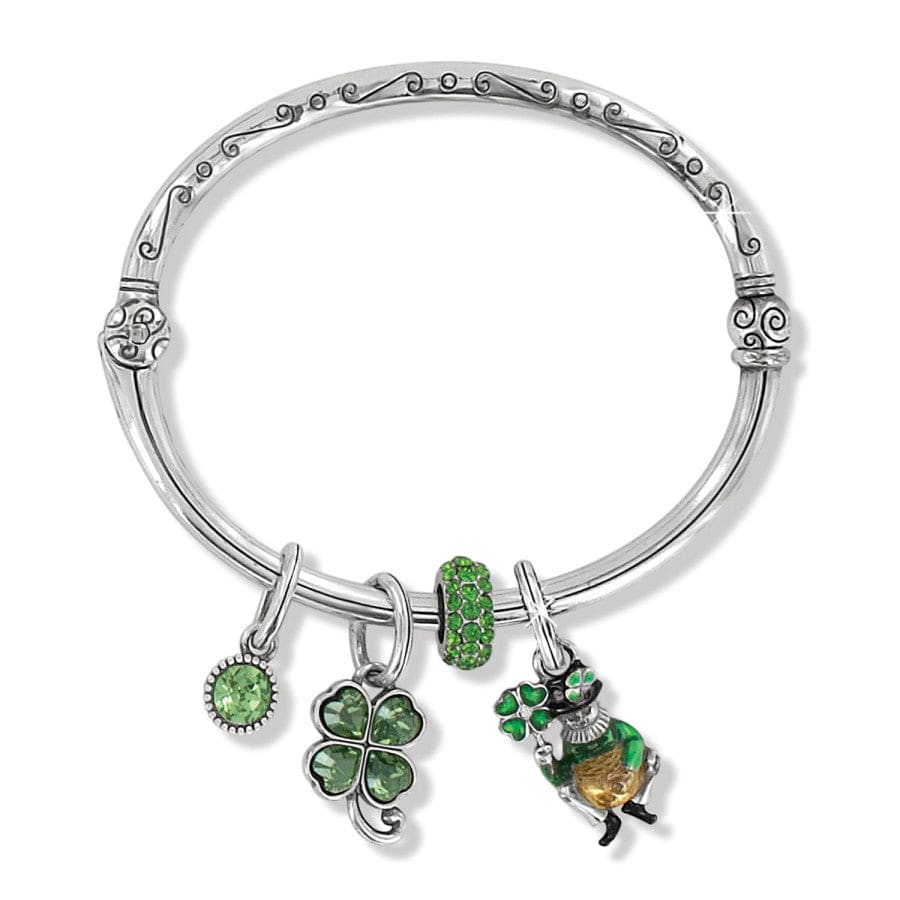 Leprechaun Charm Bracelet silver-green 1