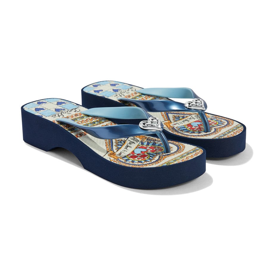 Love it Platform Flip Flops navy 2