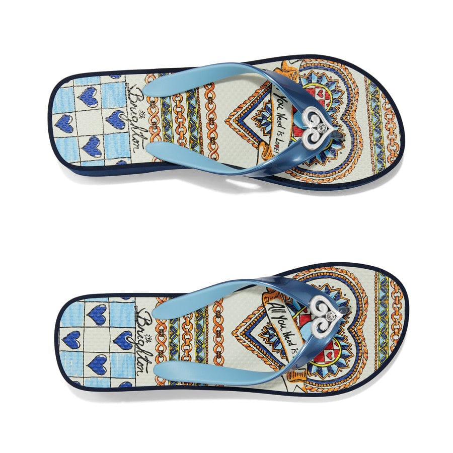 Love it Platform Flip Flops navy 3
