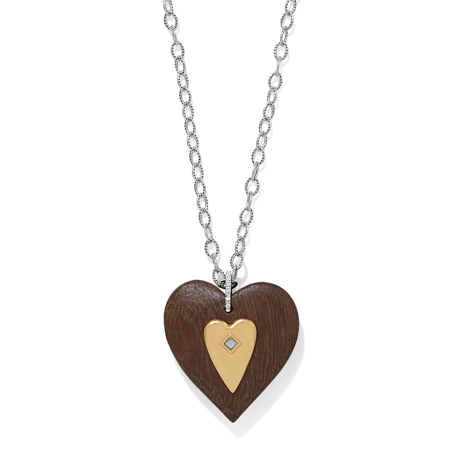 Love Message B Love Wood Necklace brown 2