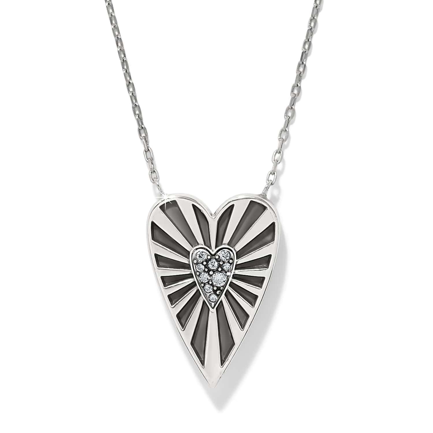 Love Message B Radiant Reversible Necklace silver-blues 2