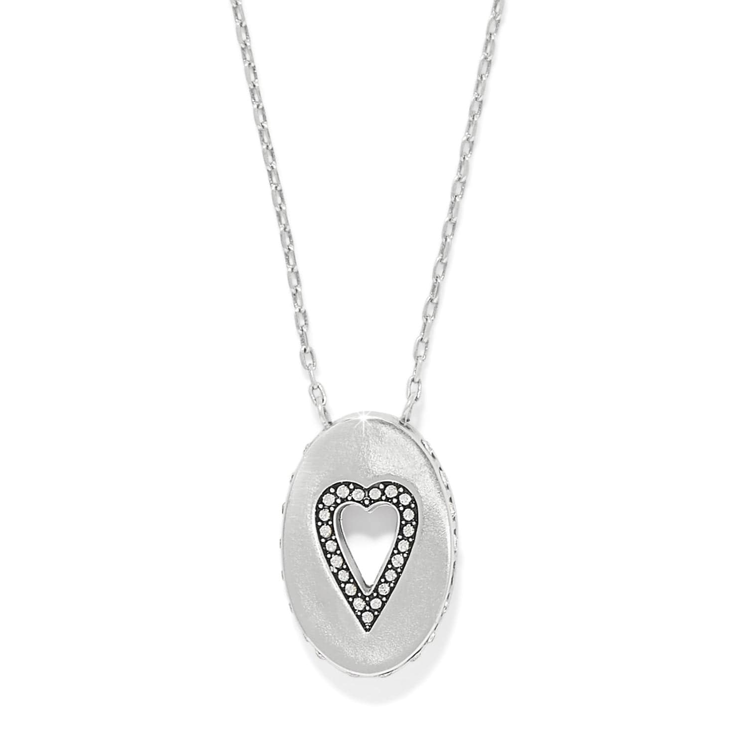 Love Message B Simple Necklace silver 1