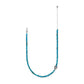 Brighton beaded necklace with natural dark blue apatite stones, silver-plated clasp, and heart accent on a white background