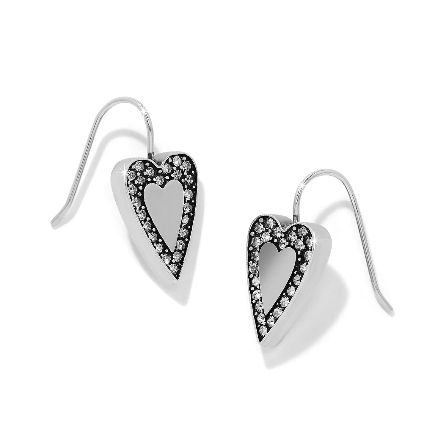 Love Messages B Bold French Wire Earrings silver 1