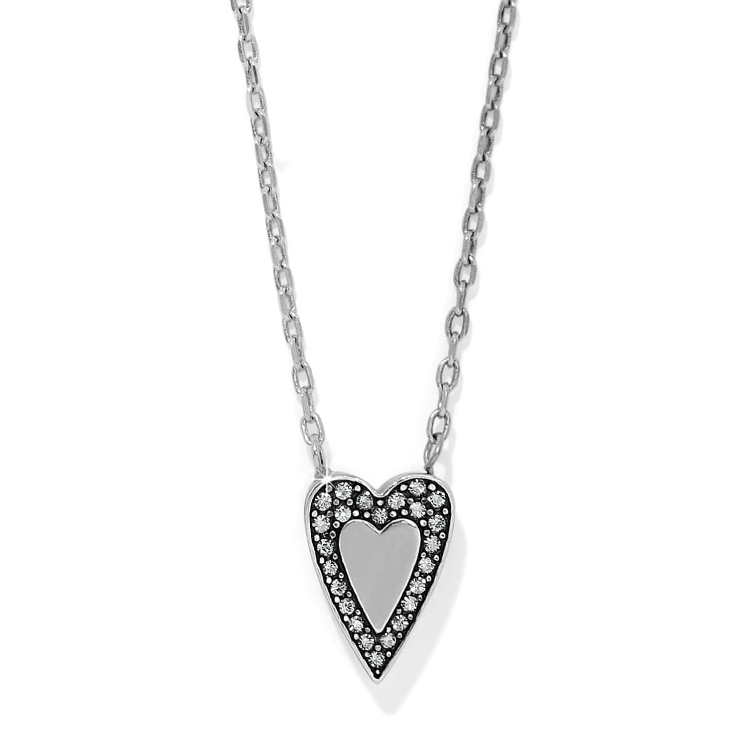 Love Messages B Bold Reversible Necklace silver 1
