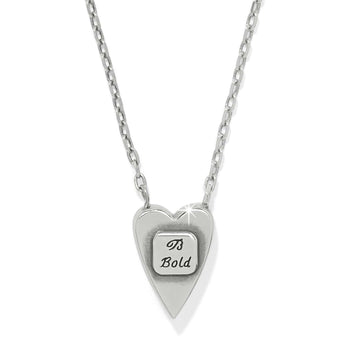 Love Messages B Bold Reversible Necklace