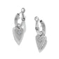 Love Messages B Love Blue Reversible Hoop Earrings